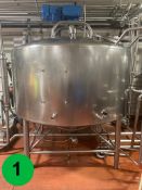 DCI 1,000 Gal. S/S Insulated Processing Tank, S/N, 86-D-33036-A with CIP; Cooling, Heating; 3"