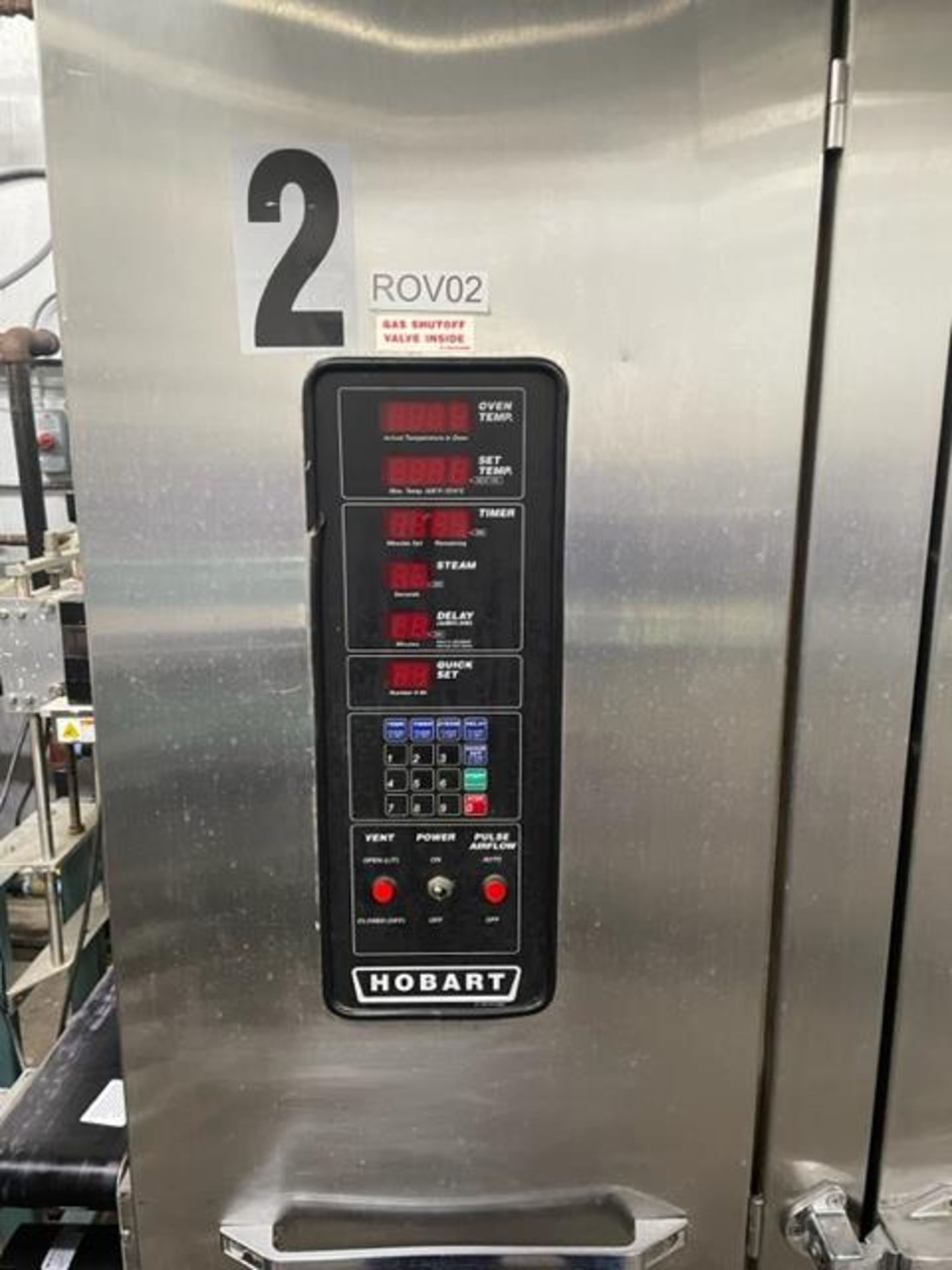 Hobart Oven, Model HC210G2, S/N 24-1012583, Natural Gas Input 290,000 BTU, Burner Motor 1.37 AMPS, - Image 3 of 4