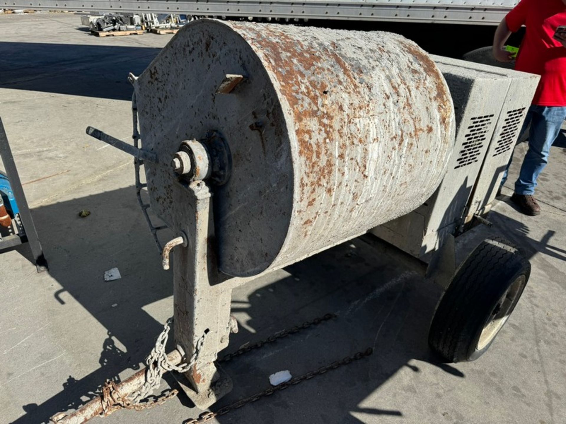 Cement Mixer, Mounted on Wheels with Trailer Hitch (LOCATED IN COLTON, CA) - Image 5 of 5