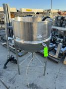 Aprox. 150 Gal. S/S Kettle, Mounted on S/S Frame (LOCATED IN COLTON, CA)