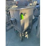 Square Type S/S Holding Tank, Mounted on S/S Frame (LOCATED IN COLTON, CA)