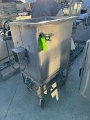 Square Type S/S Holding Tank, Mounted on S/S Frame (LOCATED IN COLTON, CA)