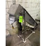 S/S Incline Conveyor with Cleats, with Drive, Mounted on S/S Frame (LOCATED IN COLTON, CA)