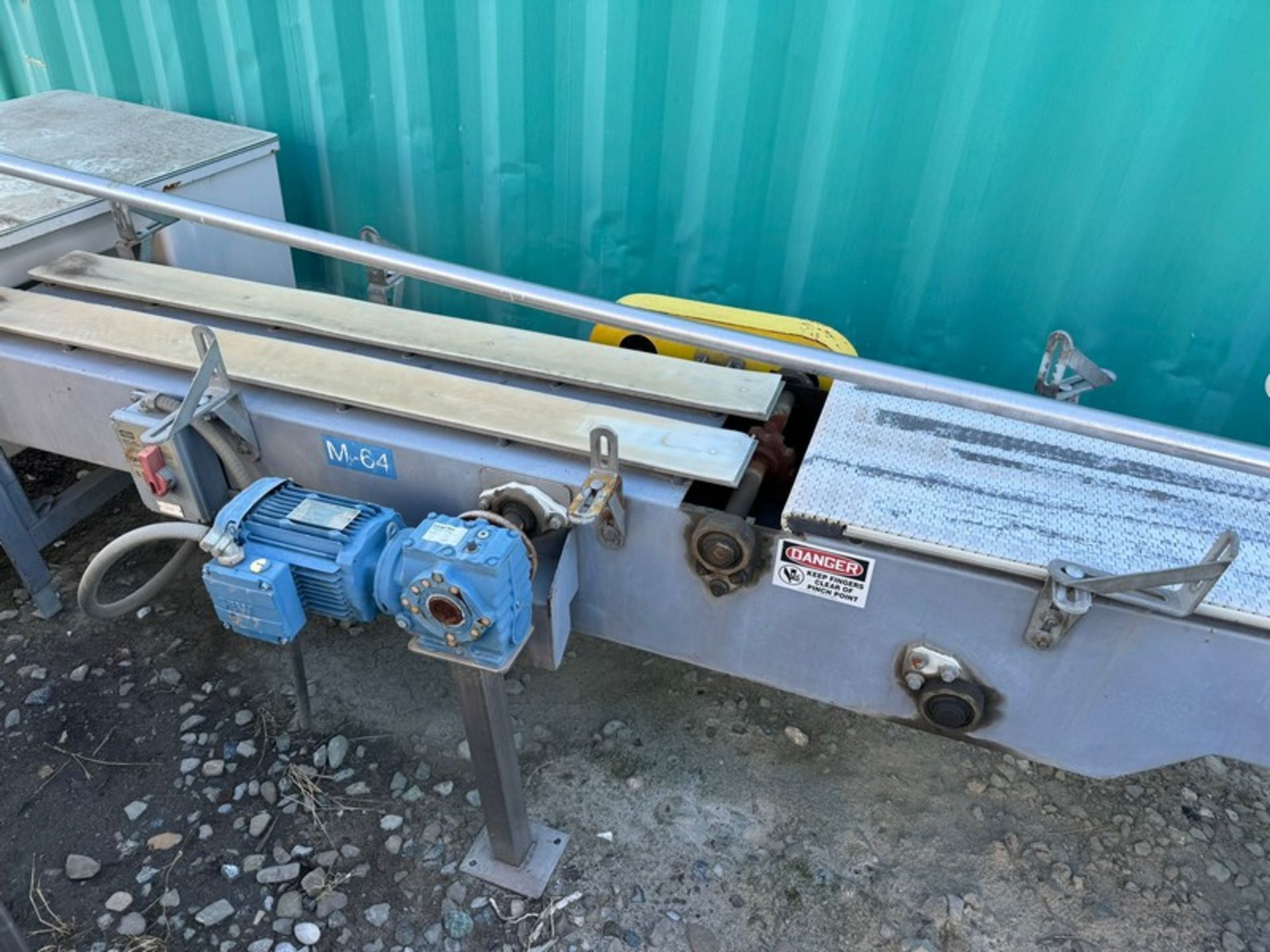 Straight Section of Product Conveyor, with Aprox. 15” W Belt, with Drive (RIGGING, LOADING, & SITE - Image 4 of 4