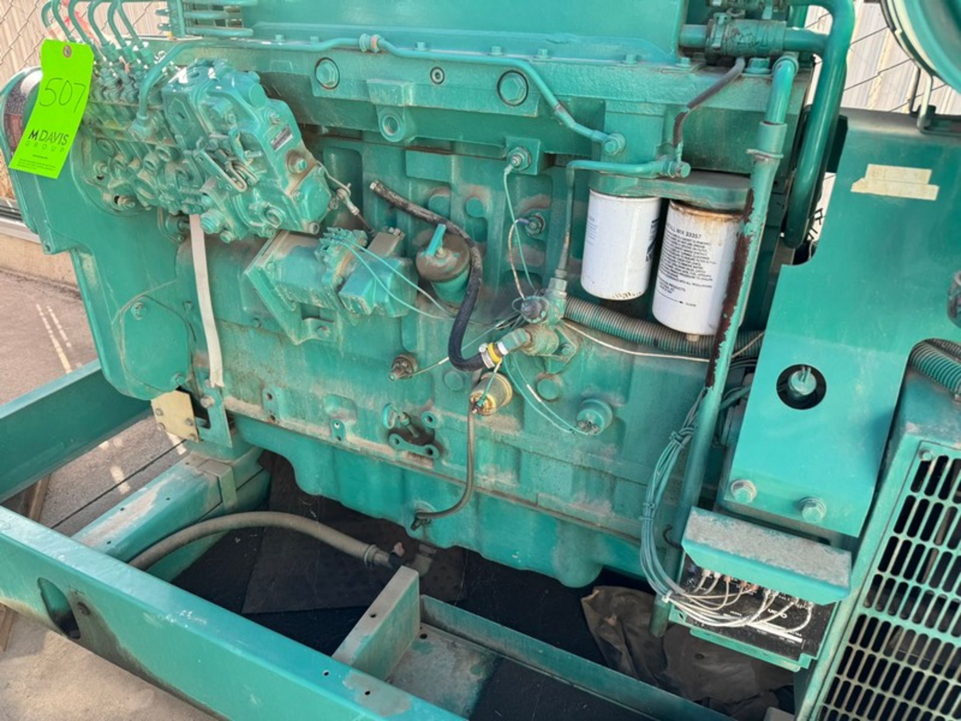 Cummins 413 Series Generator, Engine S/N 45153504, Rated 277 hp @ 1800 RPM (RIGGING, LOADING, & SITE - Image 15 of 15