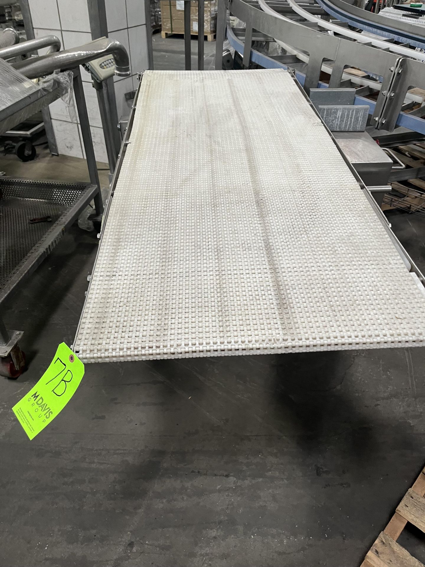 ONE SECTION OF S/S CONVEYOR WITH PLASTIC BELT 24 IN WIDE - Image 4 of 4