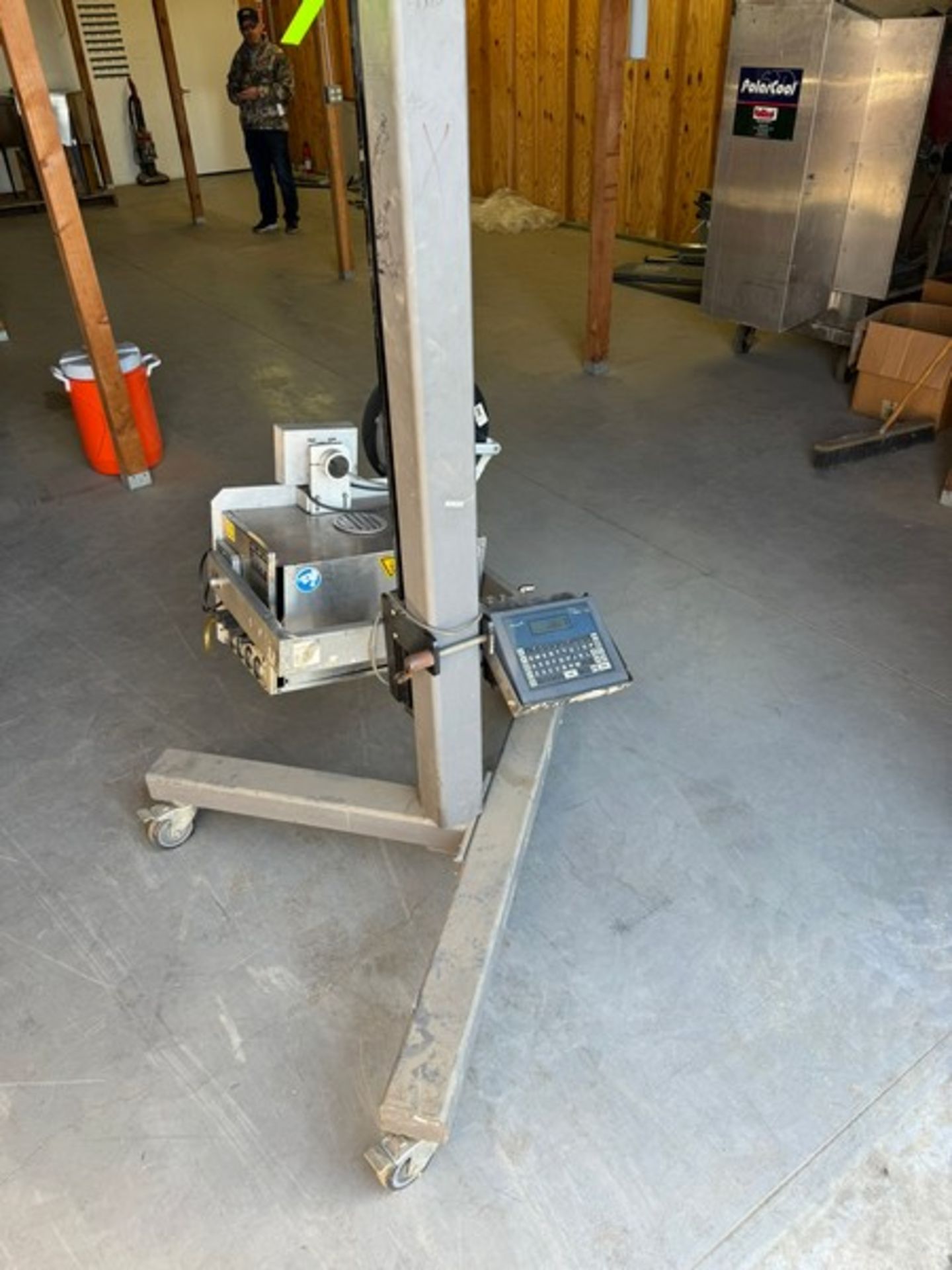 Label-Air Labeler, M/N 3138N-RH, S/N 0256350412, 120 Volts, 1 Phase, Mounted on Portable Frame (RIGG - Image 6 of 7