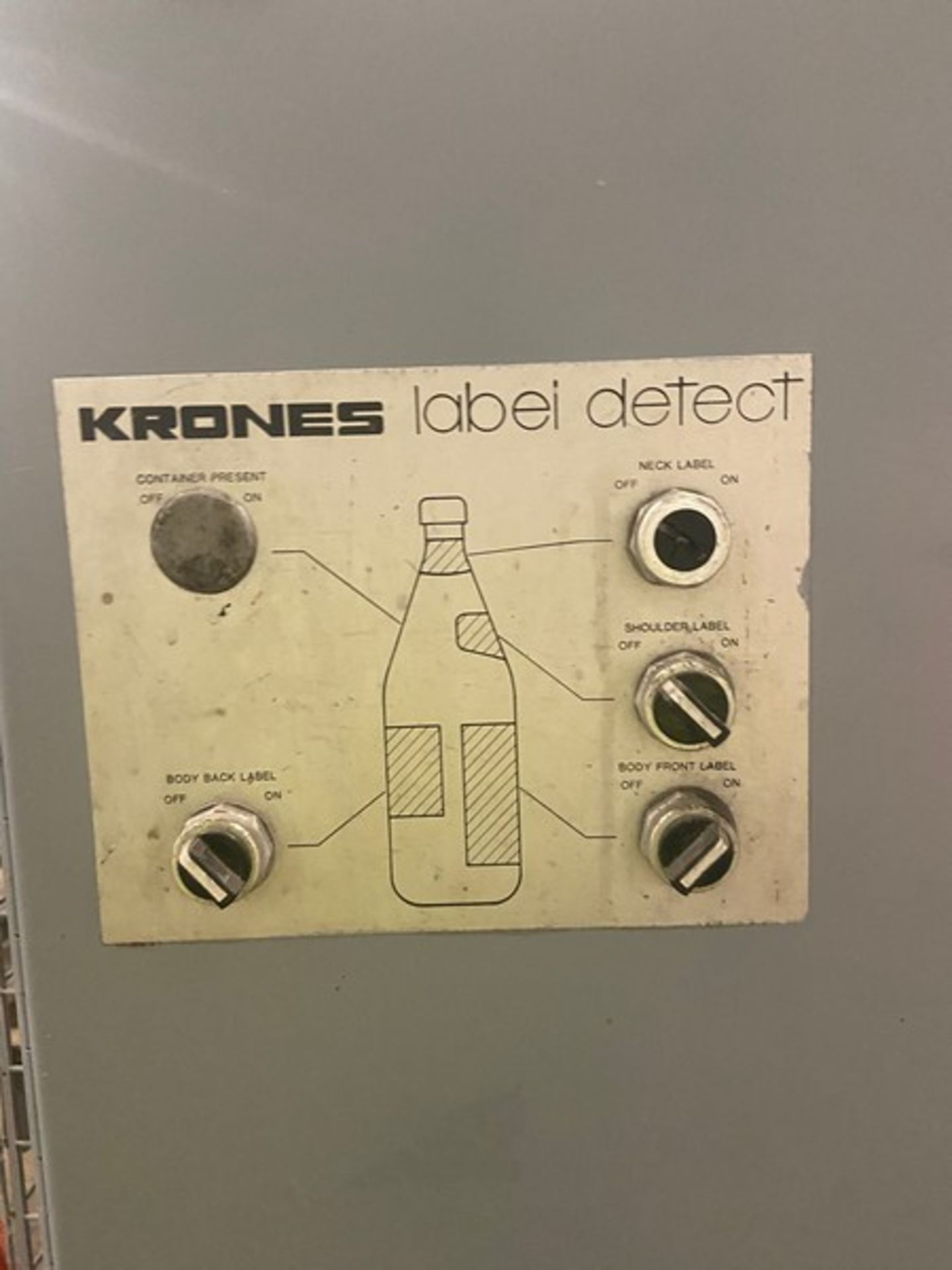 Krones Starmatic Bottle Labler, S/N 92-355, with Infeed & Outfeed Conveyor, with S/S Belt (Hours: - Image 11 of 11