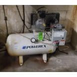 Powerex 1 hp Air Compressor, M/N OTS110152, 115 Volts, 1 Phase, with 30 Gal. Air Receiver (LOCATED I