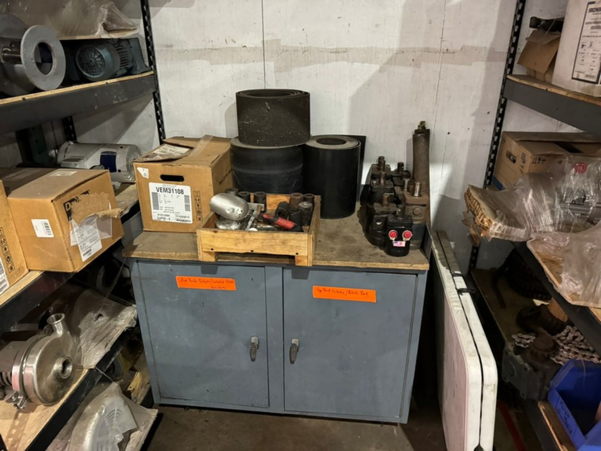 Contents of Maintenance Area, Includes Assorted Belting, Tool Chests, & Other Present Contents ( - Image 2 of 5