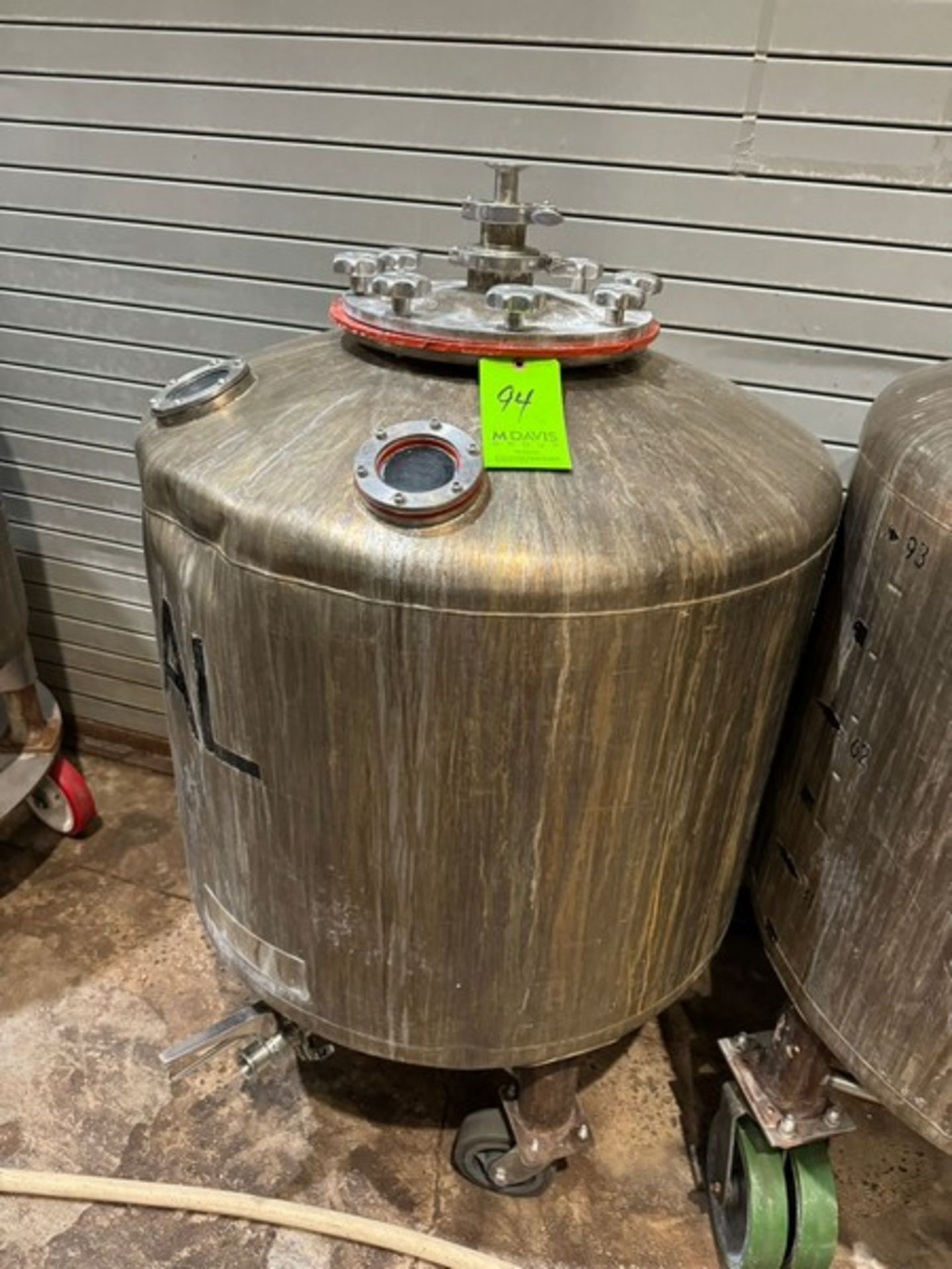 Grundy 5 Gal. S/S Jacketed Vessel, Test Pressure 45 PSI (LOCATED IN FREDERICK, MD)