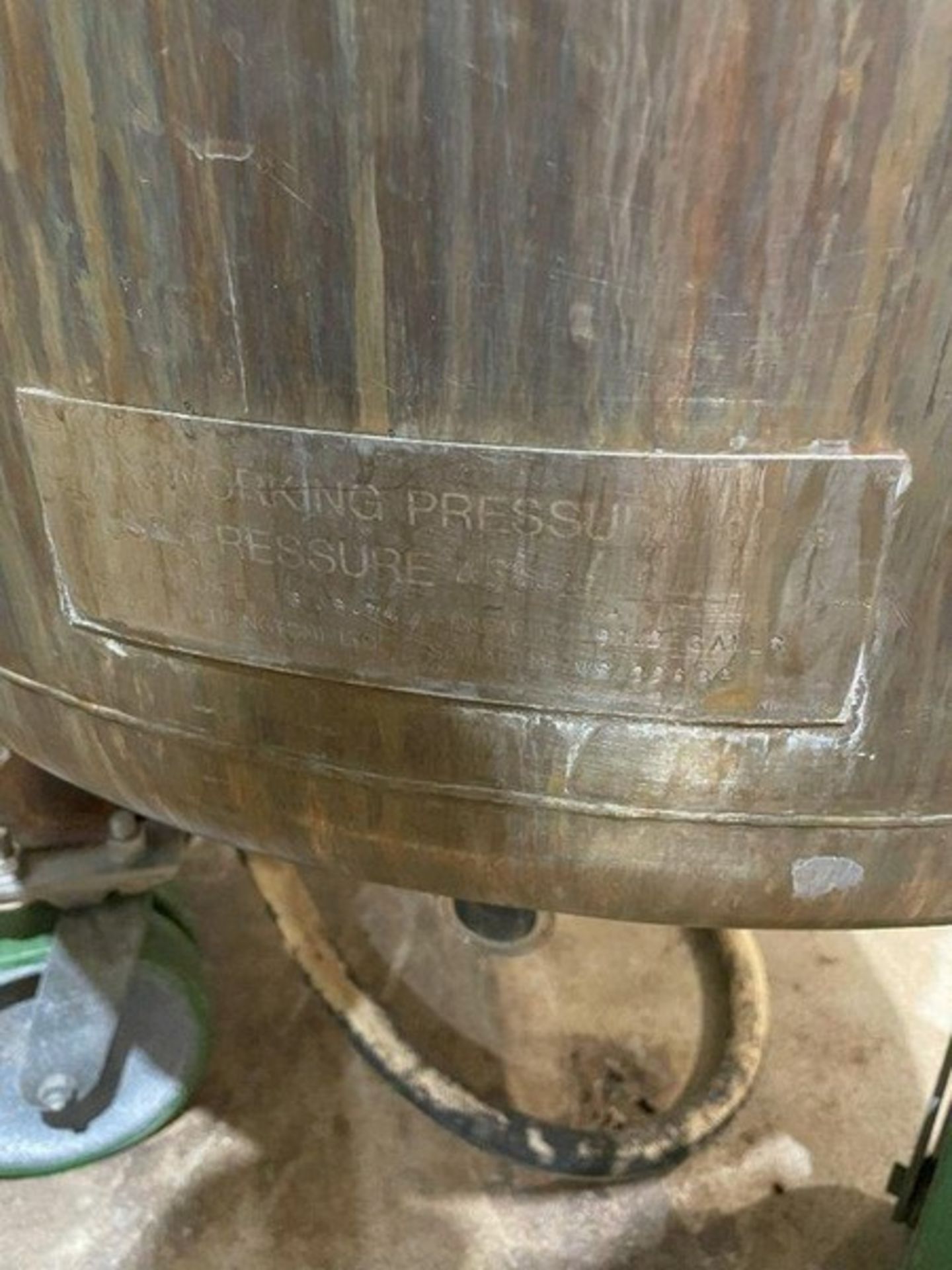 Grundy 5 Gal. S/S Jacketed Vessel, Test Pressure 45 PSI (LOCATED IN FREDERICK, MD) - Bild 3 aus 5
