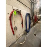 Lot of Assorted Transfer Hoses, Assorted Sizes, with S/S Racks (LOCATED IN FREDERICK, MD)
