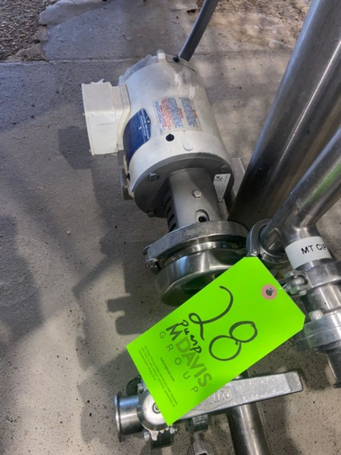 Ampco 7.5 hp Centrifugal Pump, M/N AC+214MD56C-E, S/N CC-104469-2-1, with Baldor 3450 RPM Motor, - Image 2 of 5