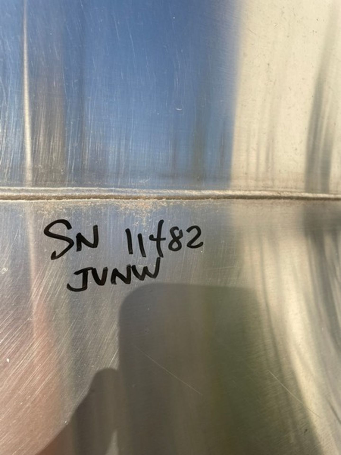 Small JVNW Stainless Tank – Lot #232 (LOCATED IN FREDERICK, MD) - Bild 5 aus 5