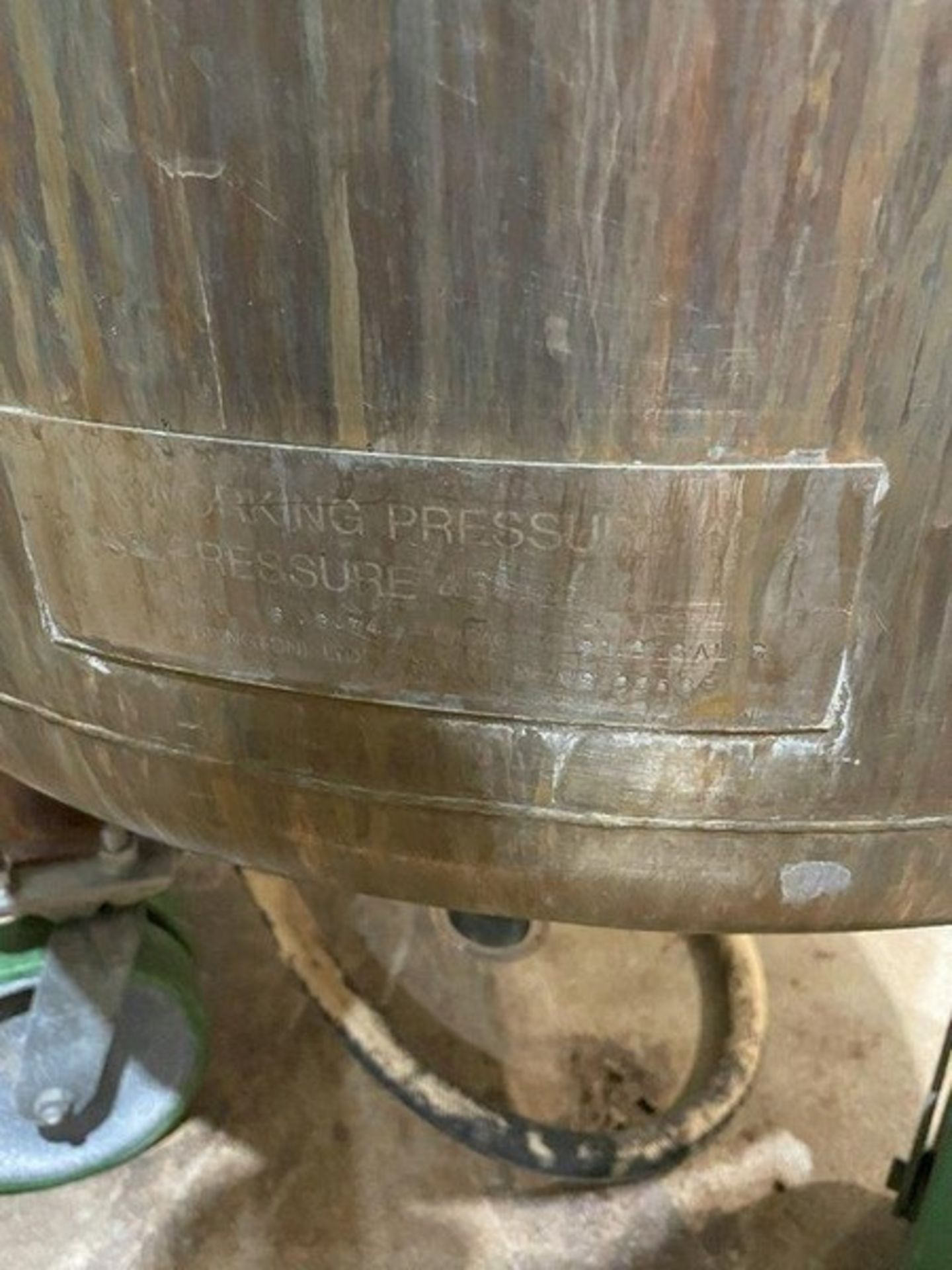 Grundy 5 Gal. S/S Jacketed Vessel, Test Pressure 45 PSI (LOCATED IN FREDERICK, MD) - Bild 4 aus 5