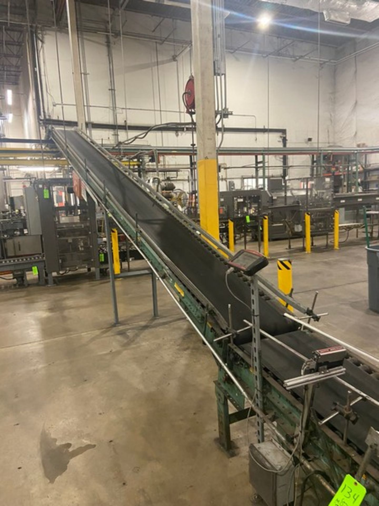 Overhead Case Conveyor, with Aprox. 18” W Rubber Conveyor Belt, with 1-Incline Section from Case - Image 2 of 6