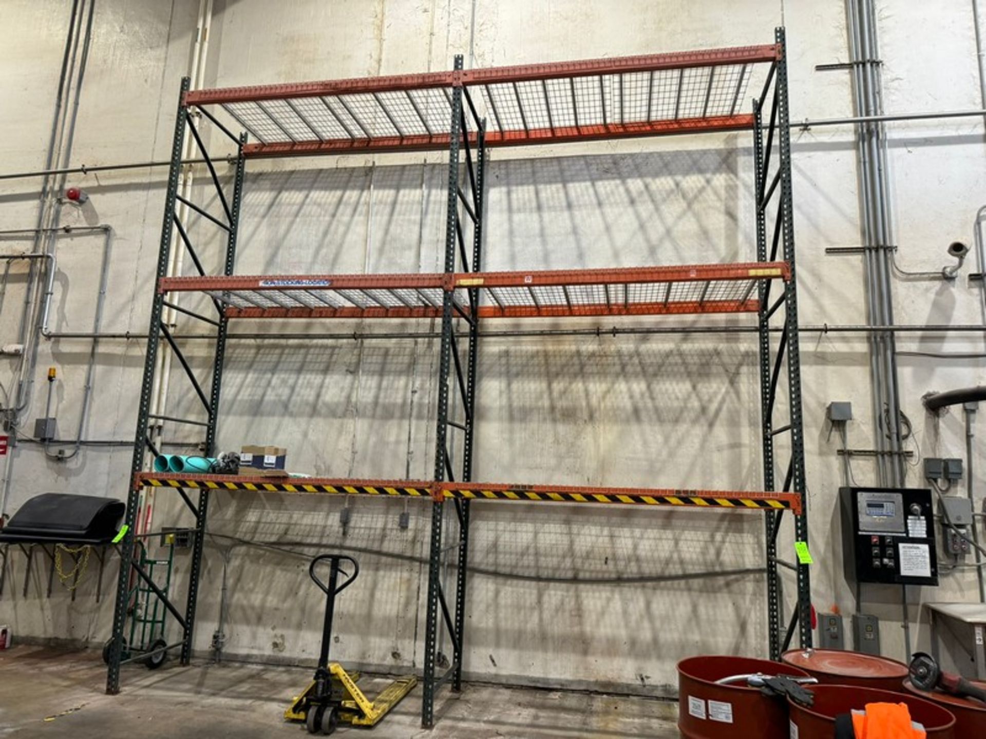 2-Sections of Pallet Racking, with 3-Uprights & (6) Sets of Cross Beams (LOCATED IN FREDERICK, MD)
