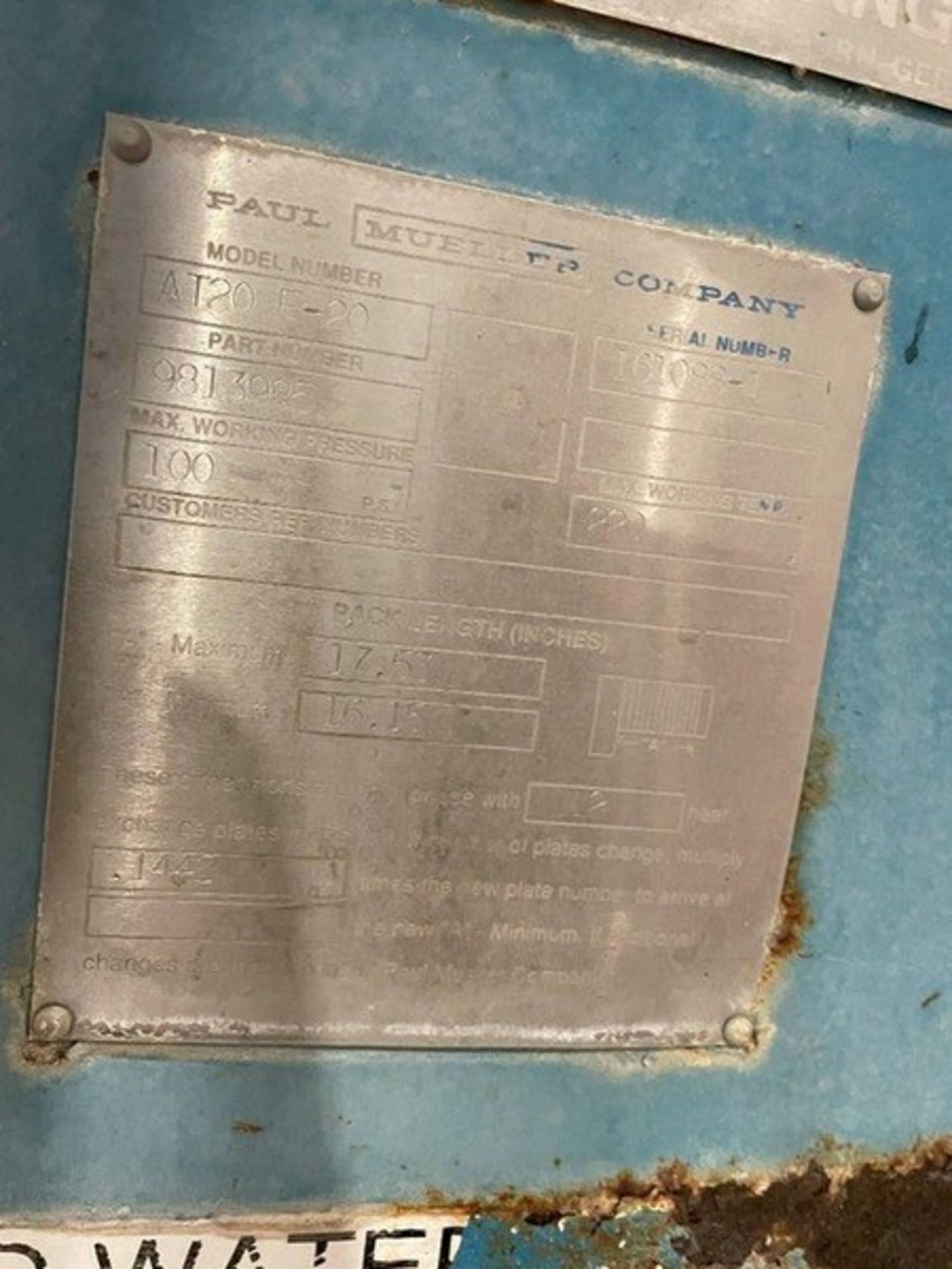 Plate Heat Exchanger, Mounted on Mild Steel Frame (LOCATED IN FREDERICK, MD) - Bild 11 aus 11