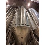 200 BBL Vertical Cone Bottom 304 Stainless Steel Jacketed Vessel. Manufactured by JV Northwest (ICC)