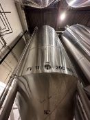 200 BBL Vertical Cone Bottom 304 Stainless Steel Jacketed Vessel. Manufactured by JV Northwest (ICC