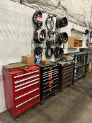 Contents of Maintenance Area, Includes Assorted Motors, Pumps, Shelving, & Other Assorted Parts (