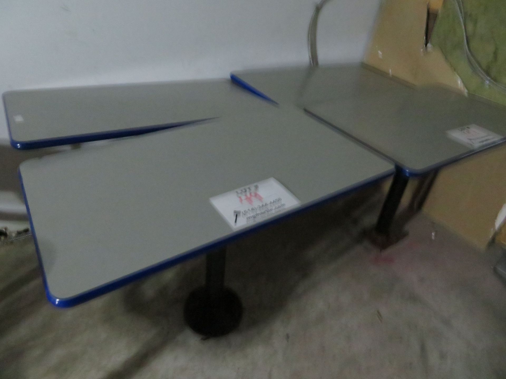 LOT including dining sets; tables approx. 23" x 42". Banquette bench, dividiers, etc. (qty 4 - Image 3 of 3