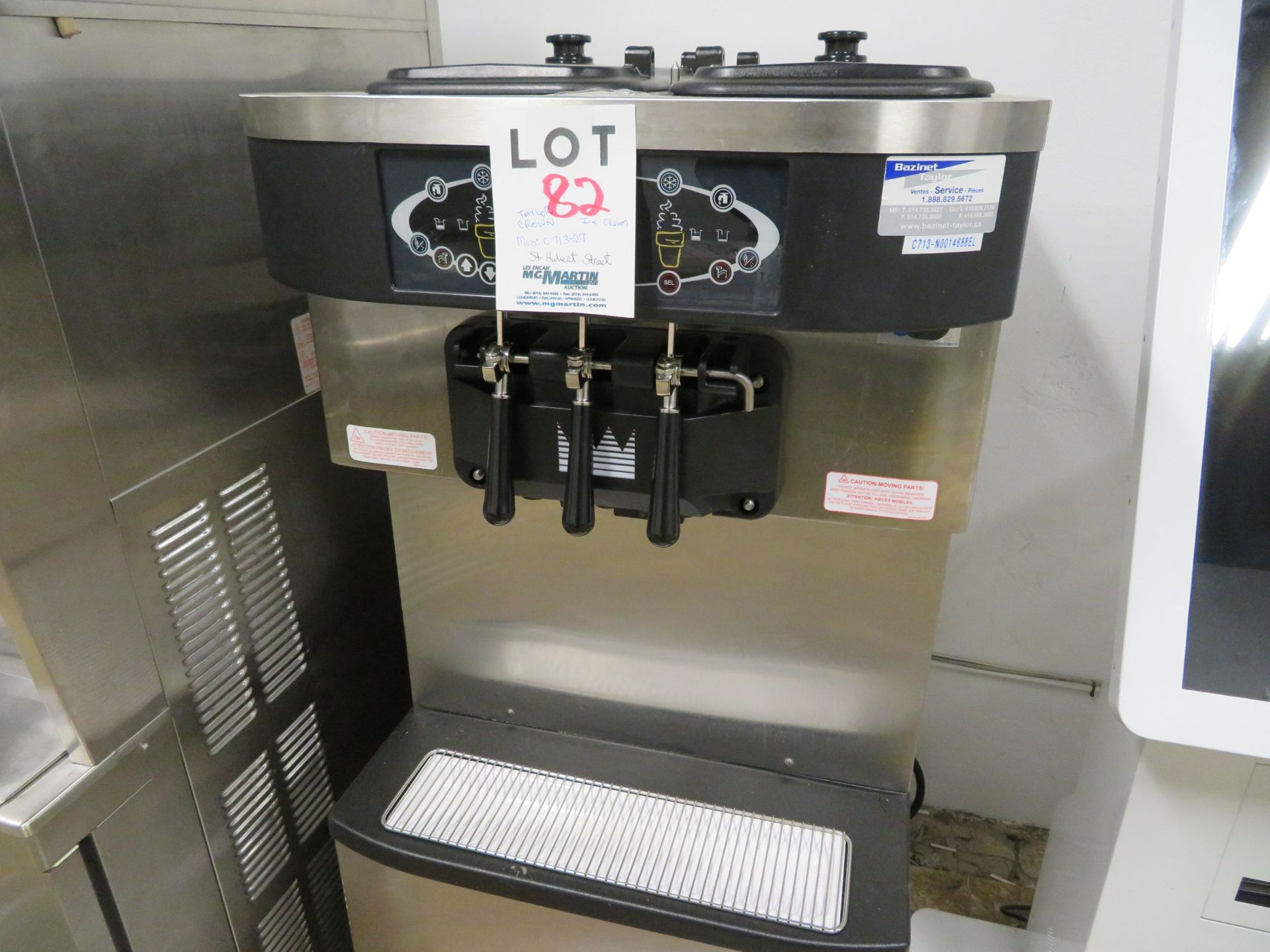 TAYLOR CROWN ice cream machine, Mod: C713-27, approx. 25"w x 36"d x 58"h - Image 2 of 5