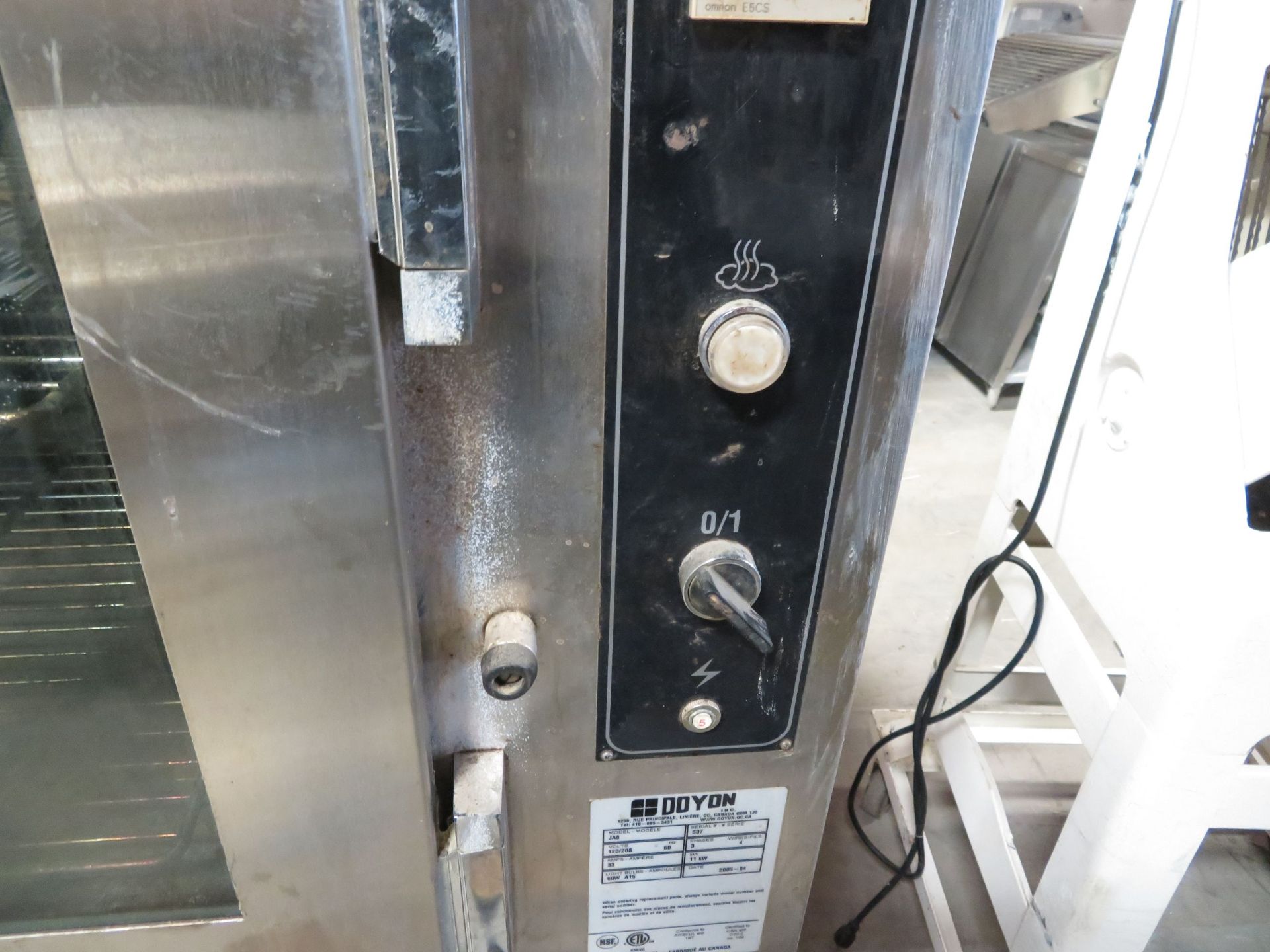 DOYON convection oven #JA8, 120/208 volt, 3 phase, approx. 37"w x 56"d x 74"h - Image 4 of 6