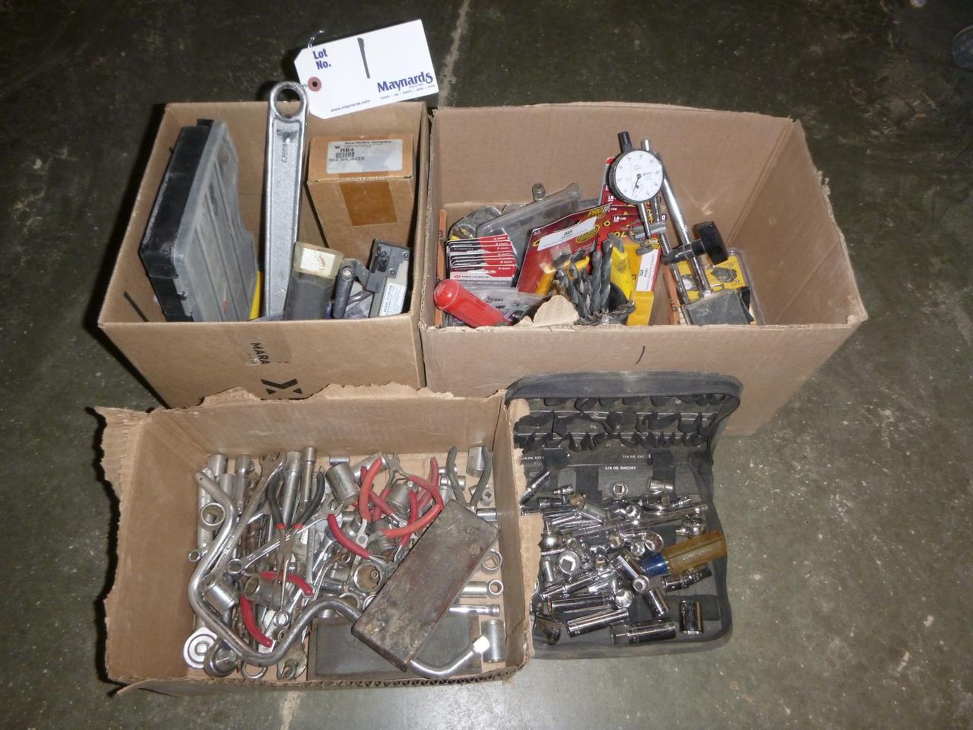 (3) boxes of hand tools