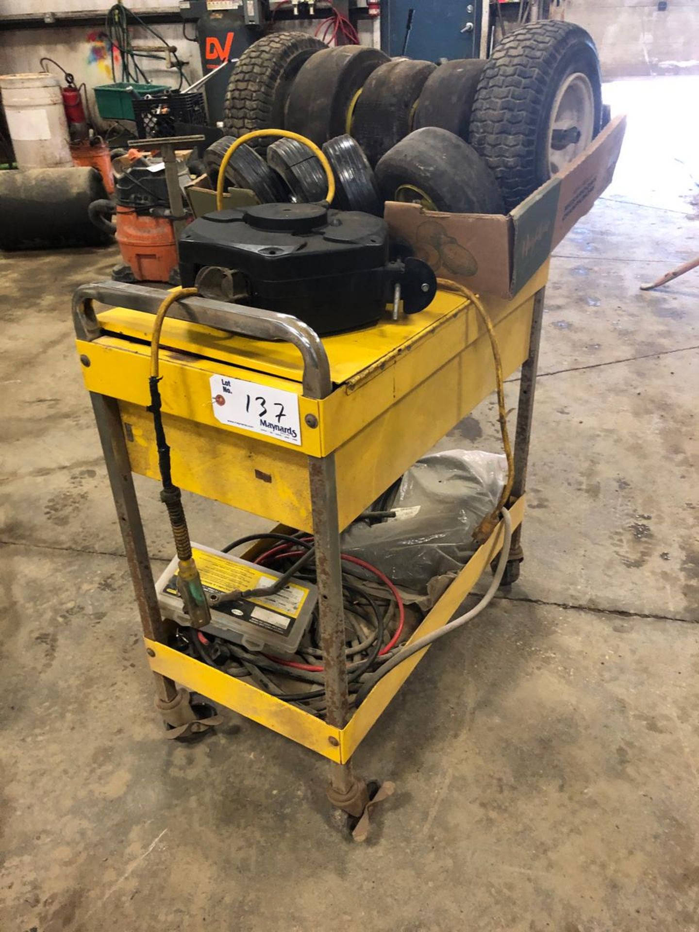 Rolling Cart With Electric Parts