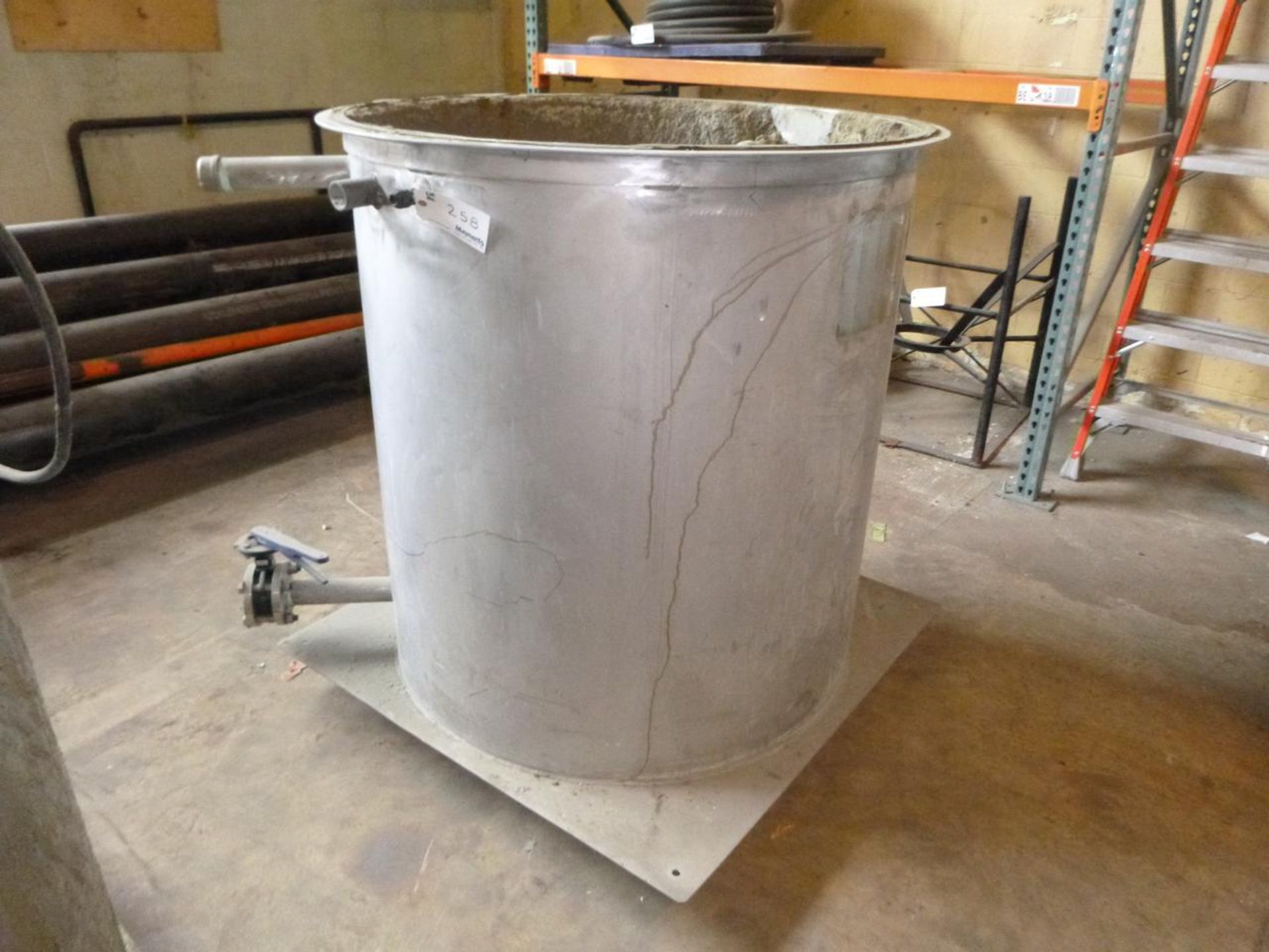 Stainless steel process mix tank