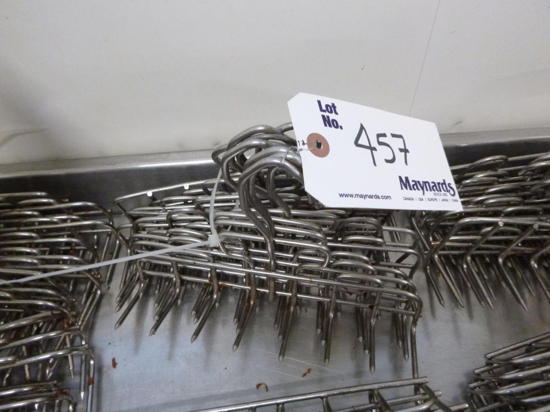 Stainless steel bacon hangers