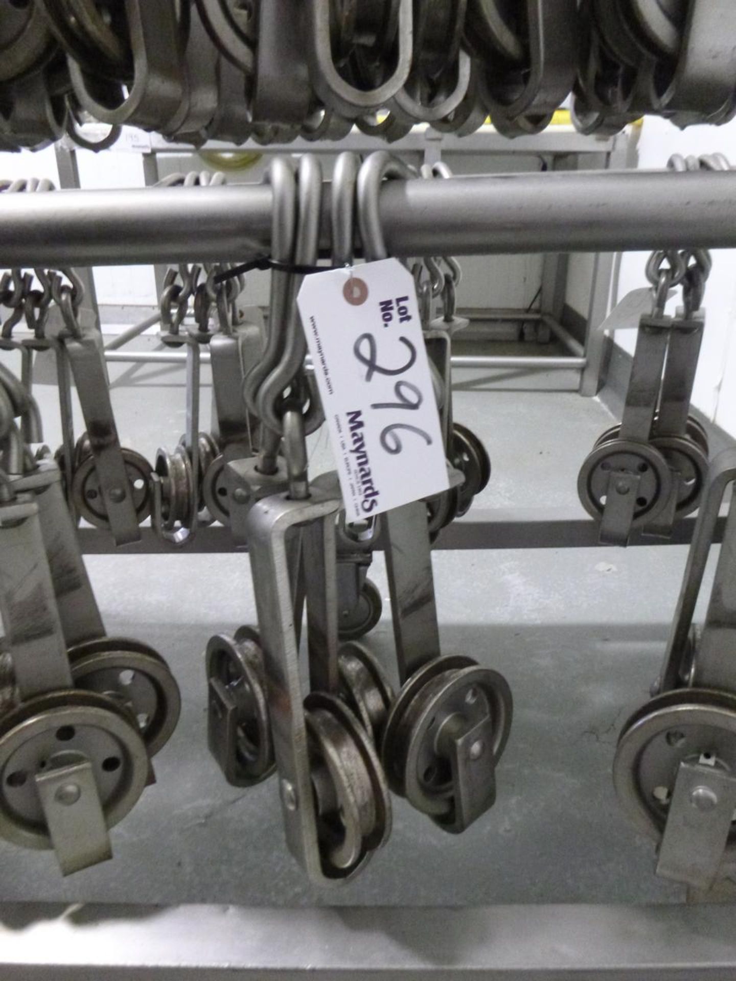 Stainless steel conveyor meat trolly's