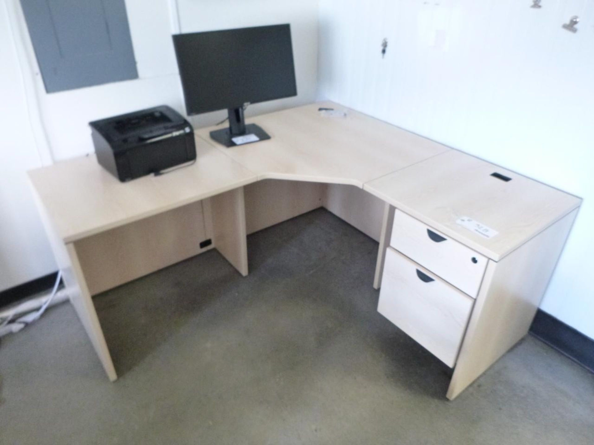 L shaped work desk