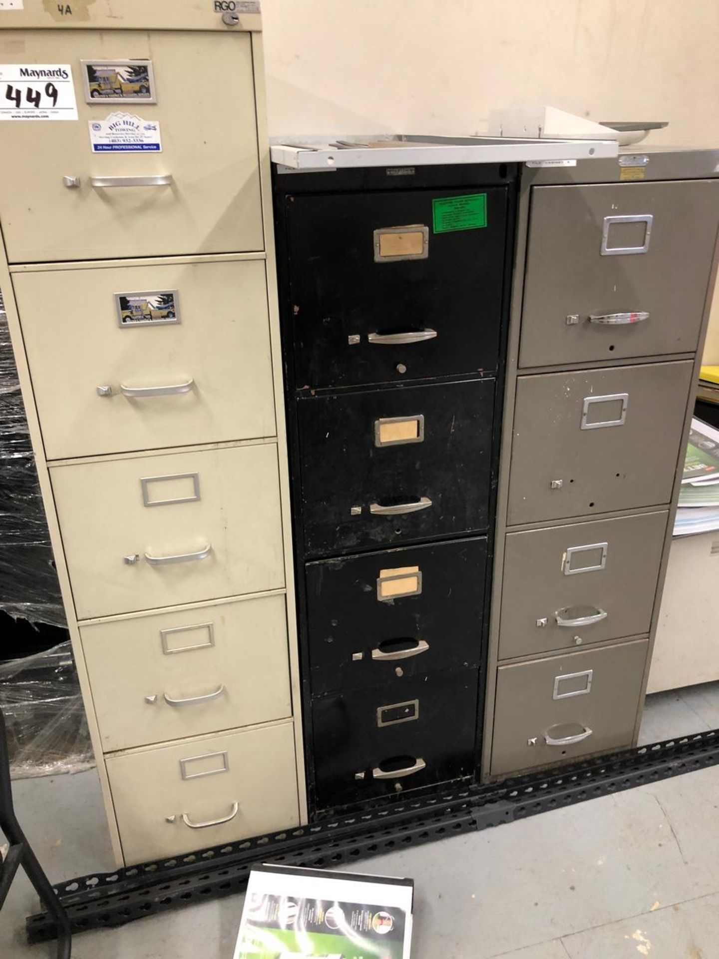 8 Assorted Metal Filing Cabinets