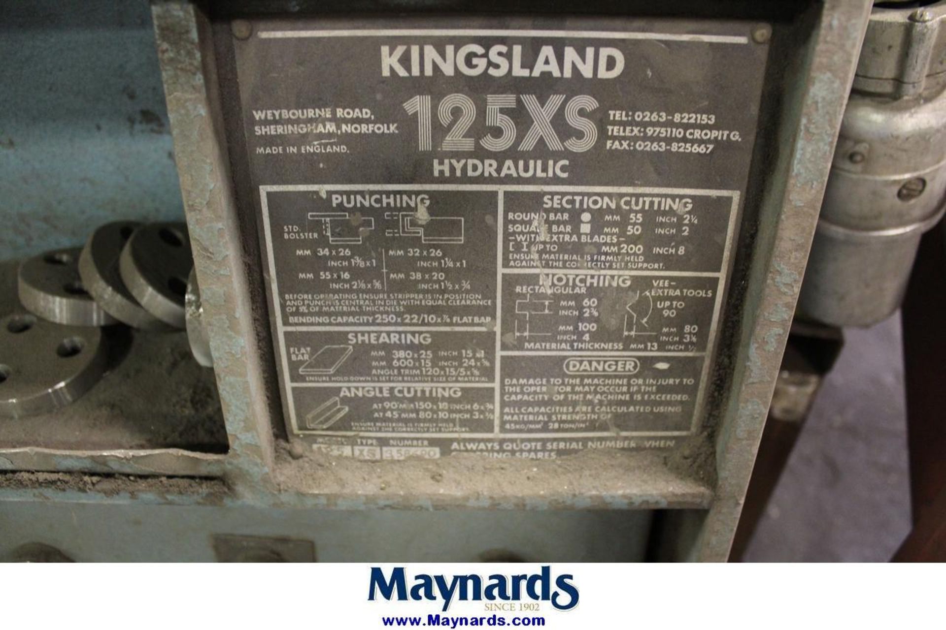 Kingsland 125XS iron worker - Image 4 of 4