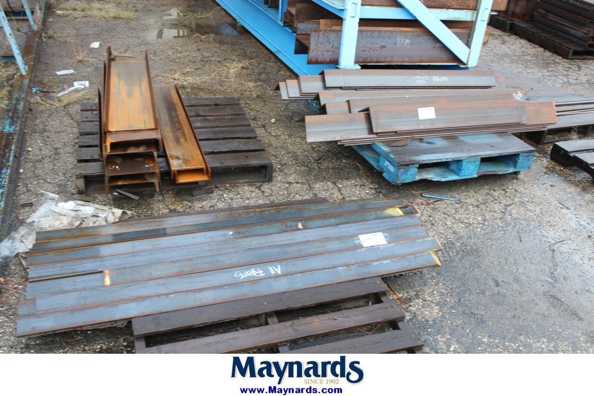 (10) pallets of mixed steel