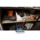 loose contents of (2) shelves of grinding wheels