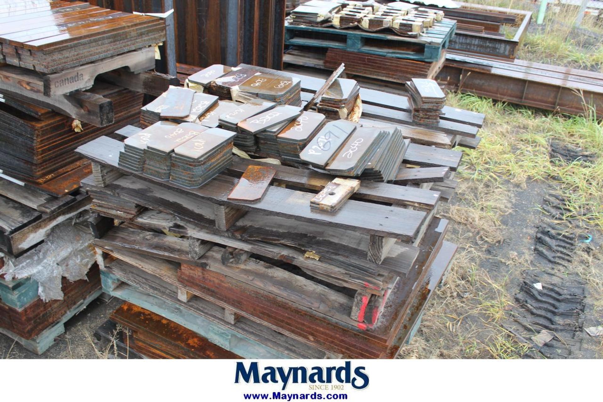 (7) pallets of mixed steel - Image 5 of 7