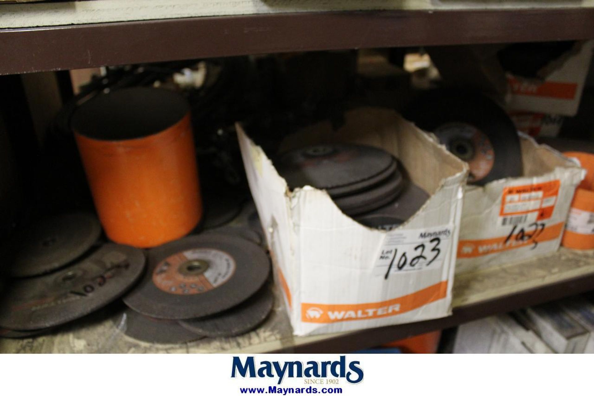 loose contents of (2) shelves of grinding wheels - Image 2 of 3