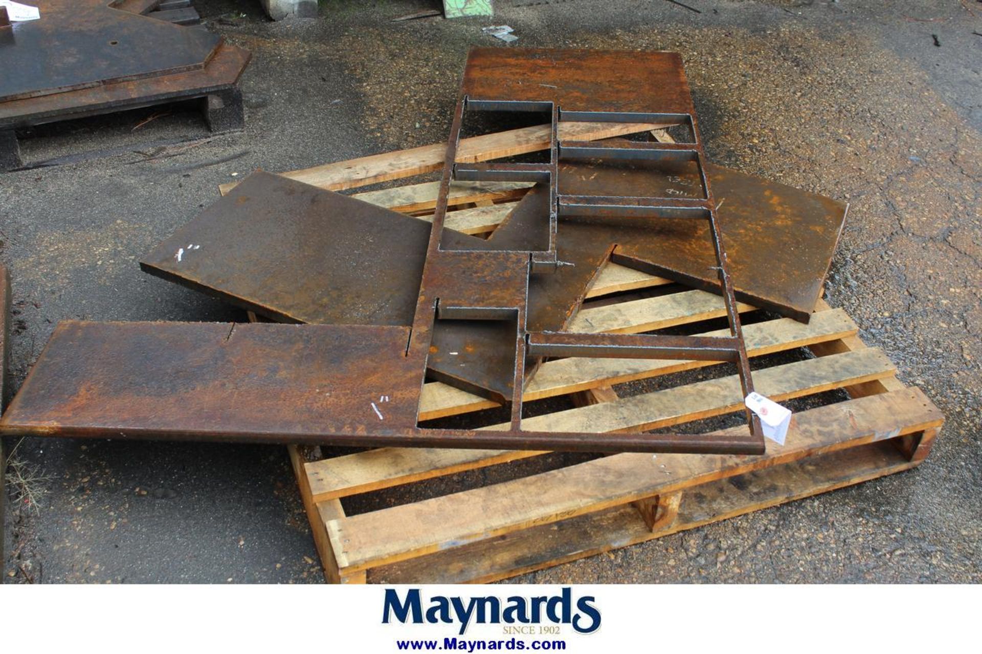 (3) pallets of steel plate - Image 2 of 3