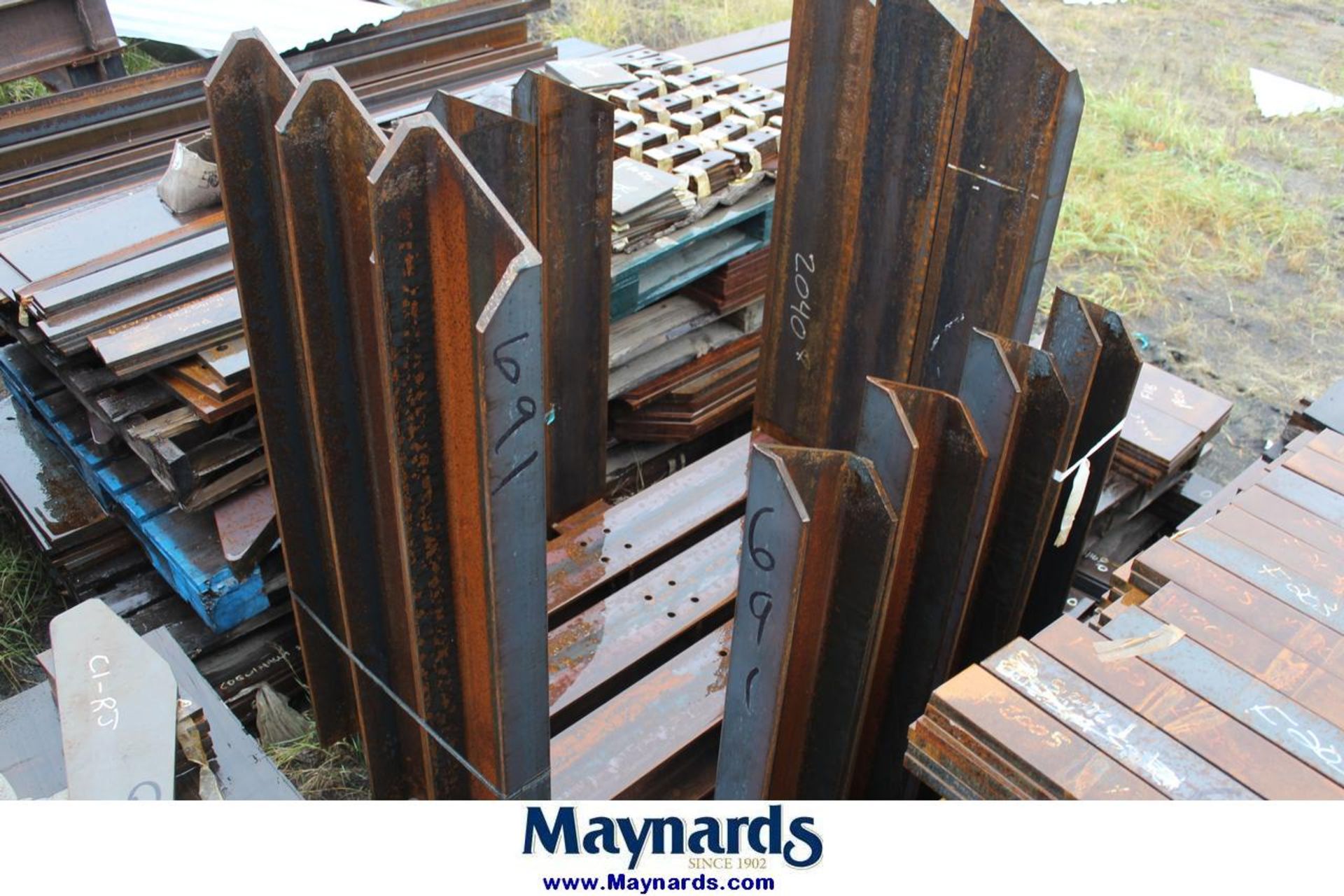 (7) pallets of mixed steel - Image 3 of 7