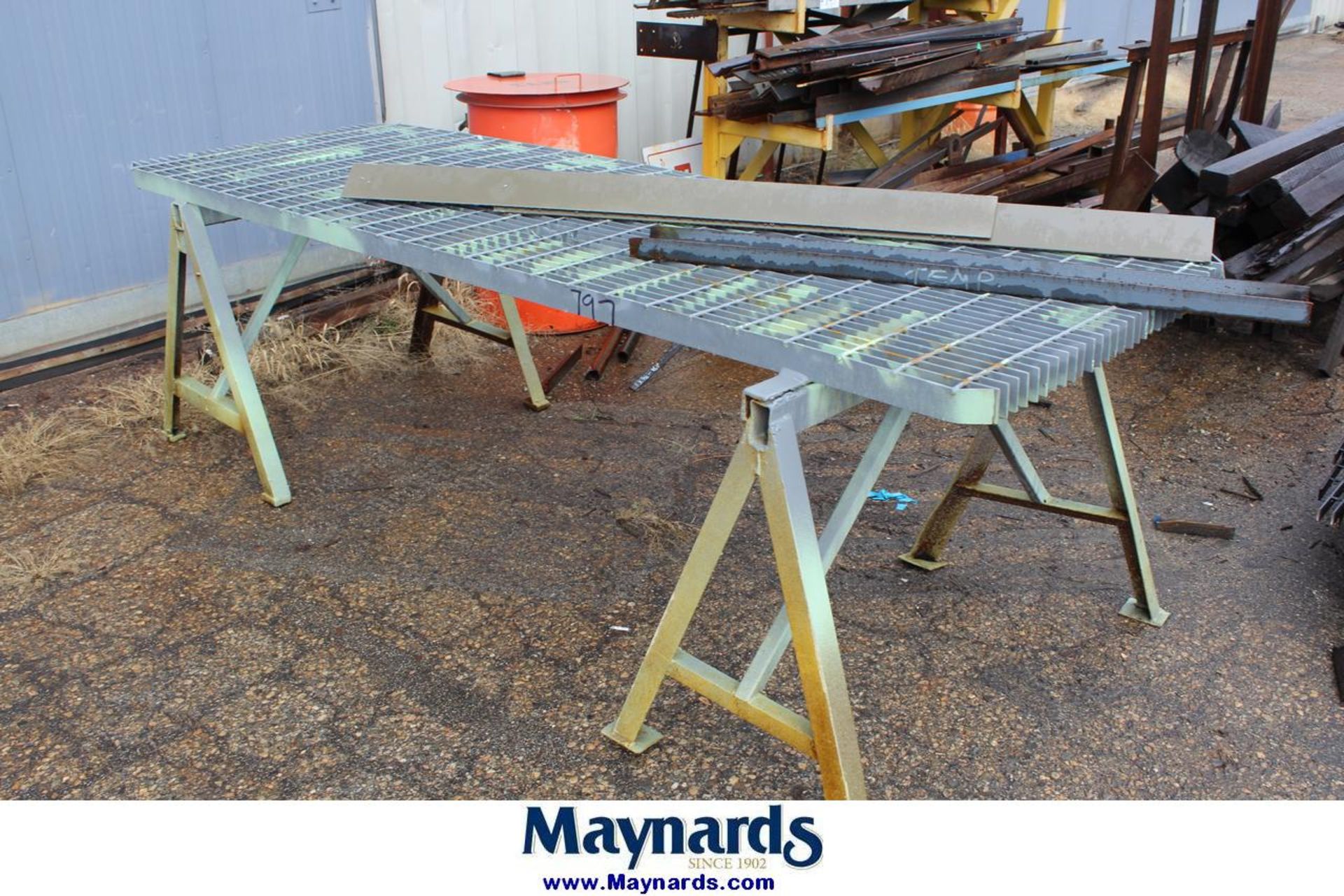 steel rack, dunnage rack and table