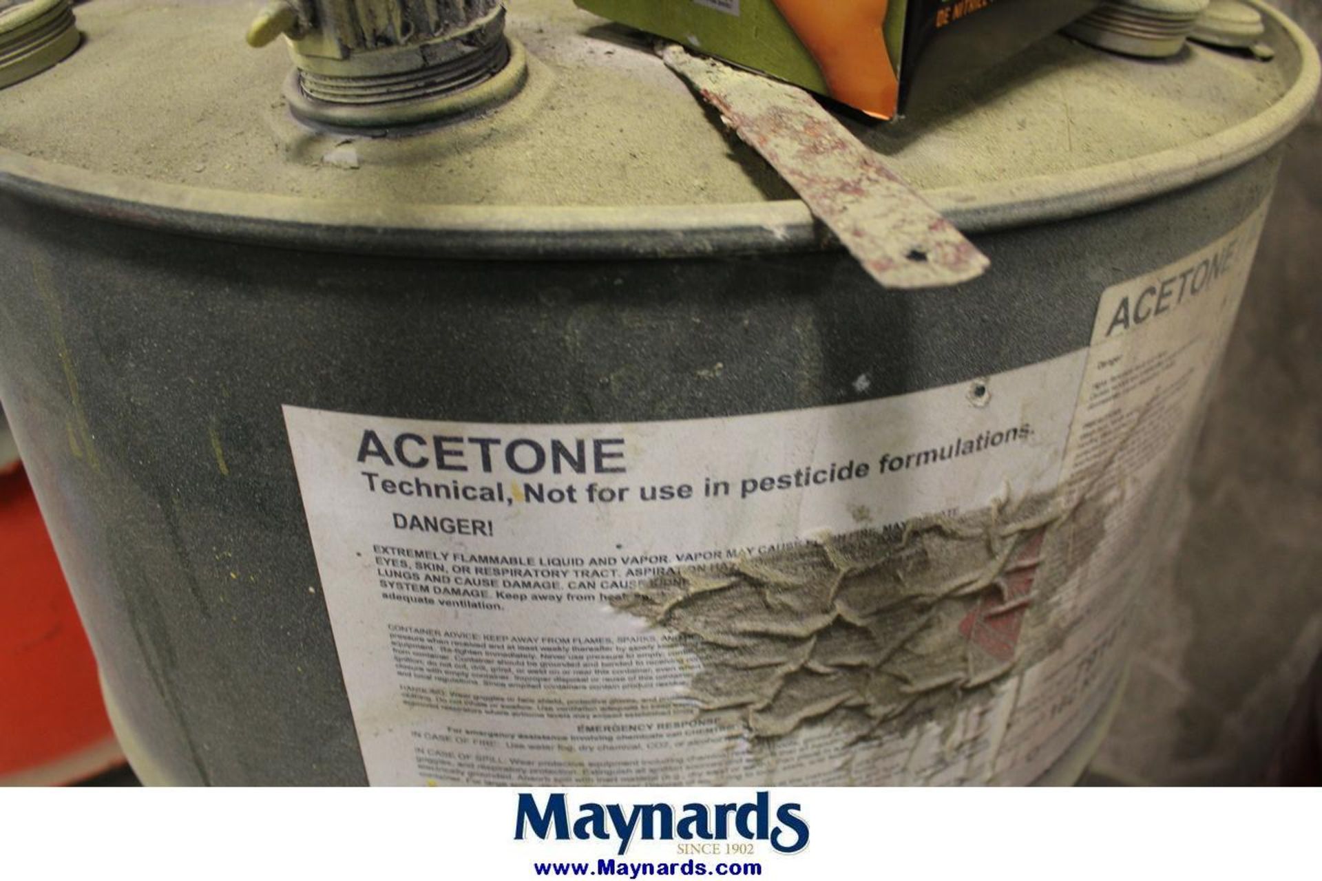 (4) 55 gallon drums with acetone - Image 2 of 2