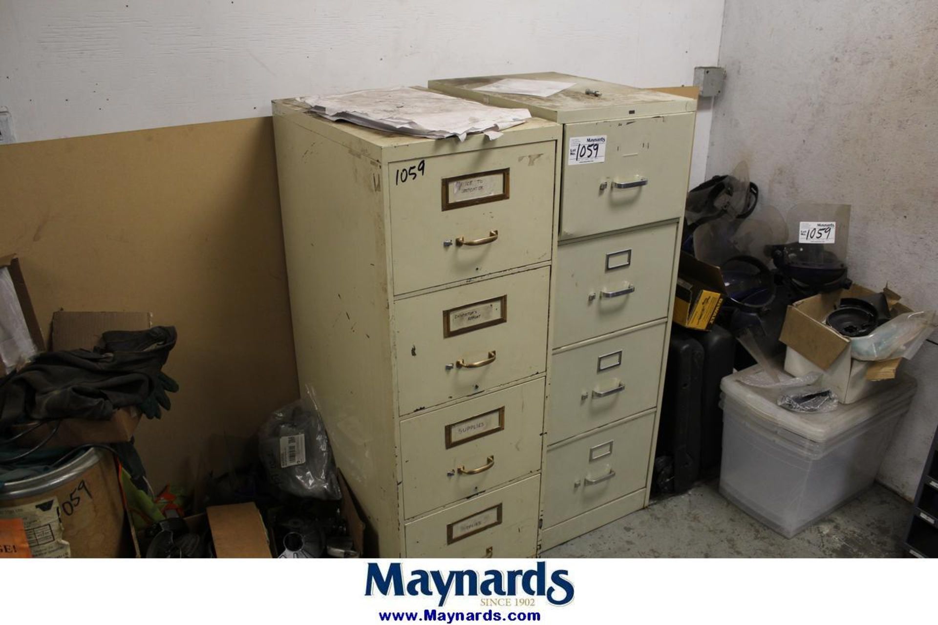 (2) filing cabinets
