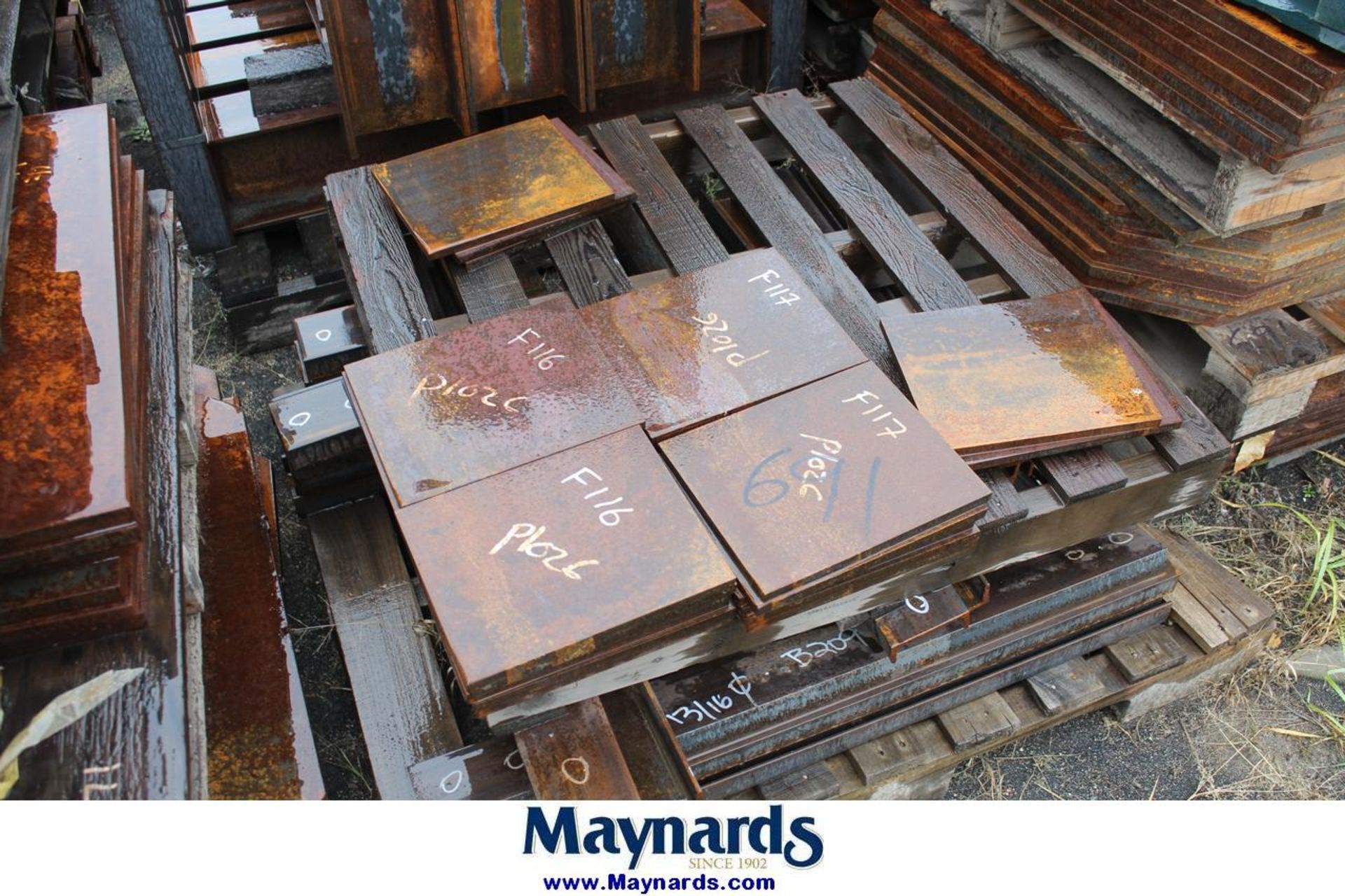 (7) pallets of mixed steel - Image 6 of 7