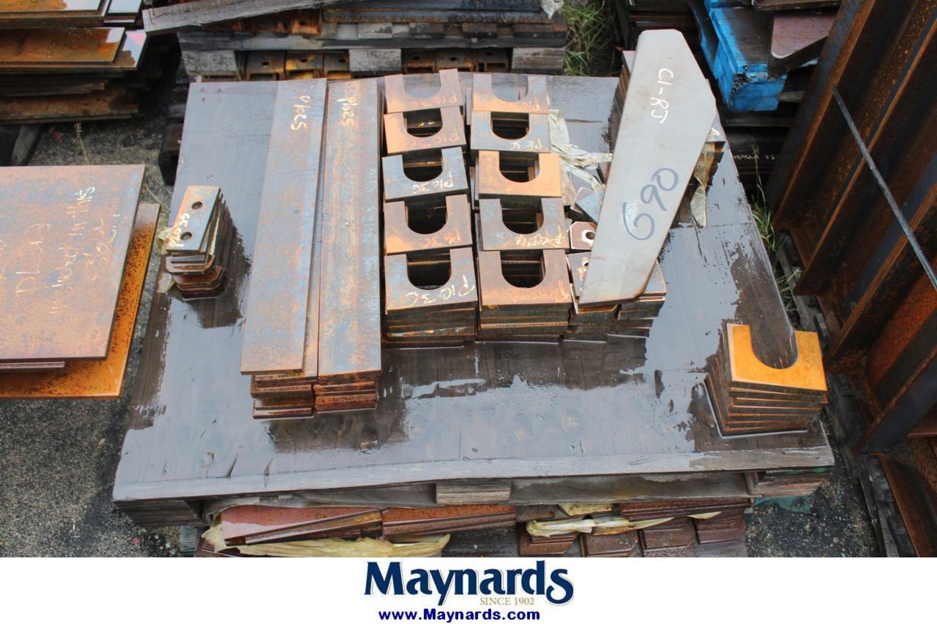 (5) pallets of mixed steel - Image 4 of 5