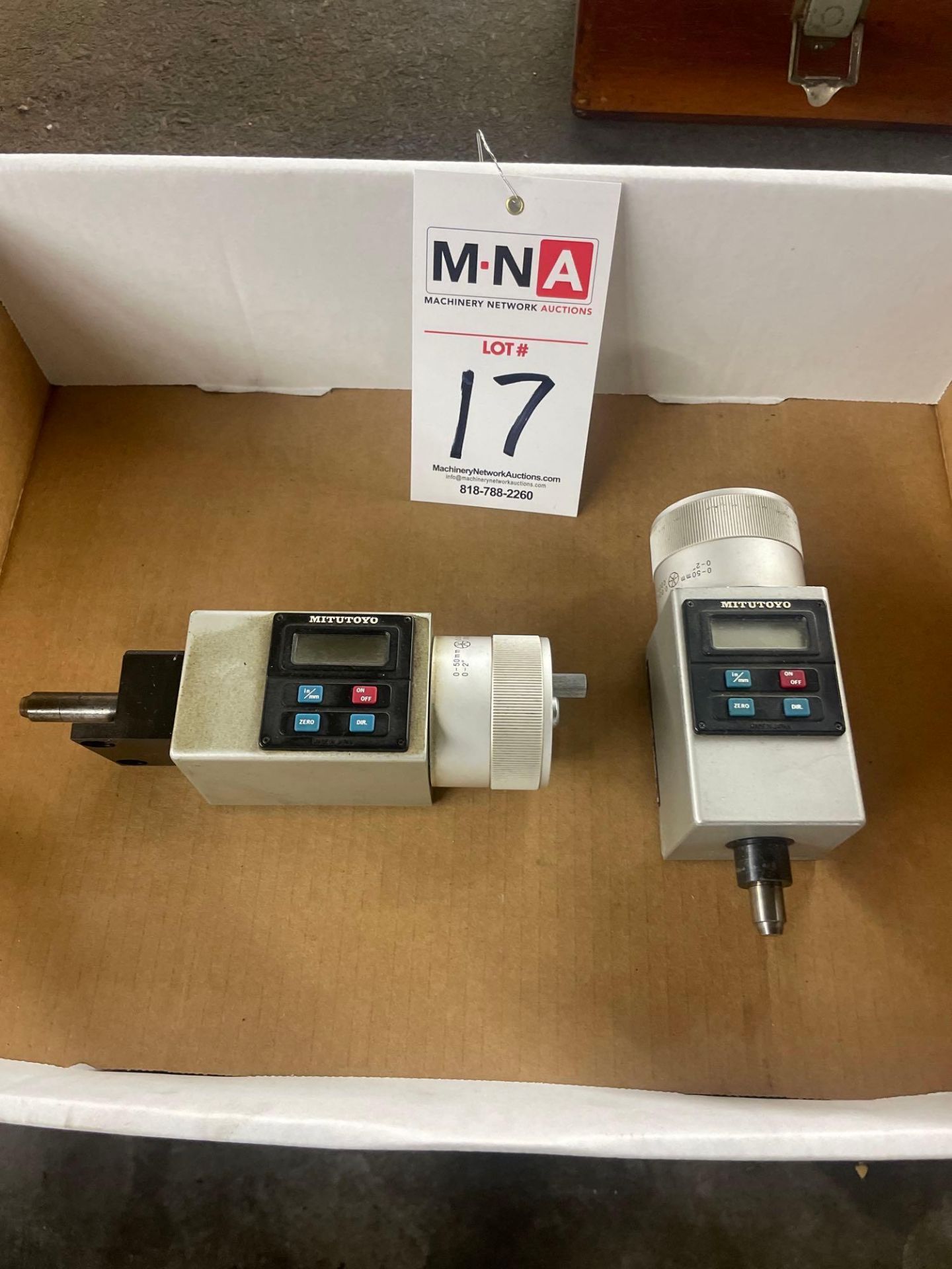 (2) Mitutoyo Digital Micrometers