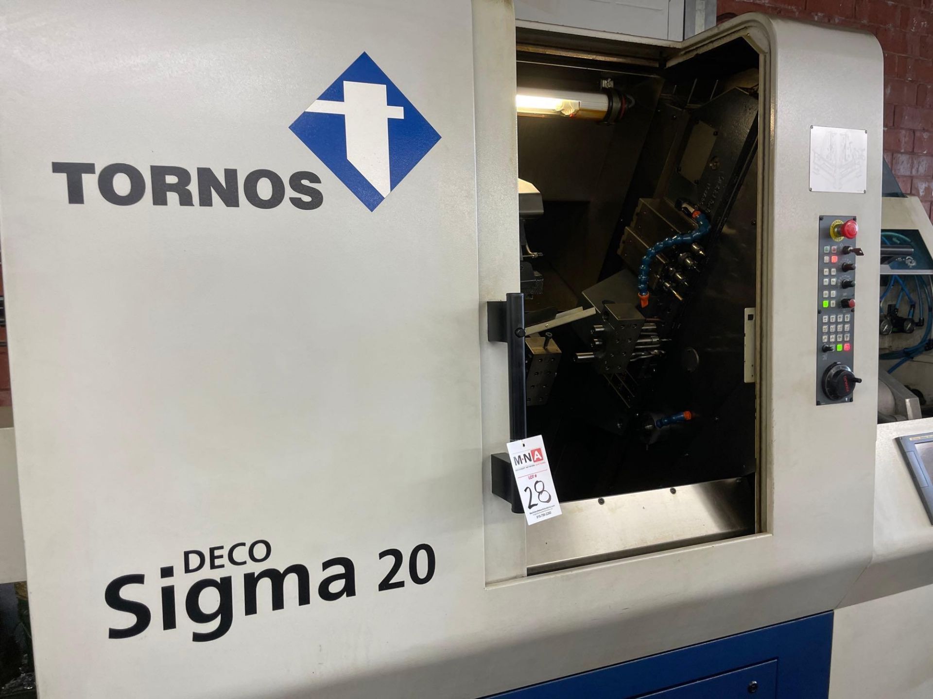 Tornos DECO SIGMA 20 CNC Swiss Style Screw Machine, GE Fanuc 31i Ctrl., Live Tooling, New 2006 - Bild 5 aus 11